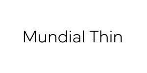 Mundial Thin Font