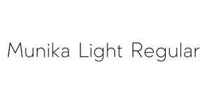 Munika Light Regular Font