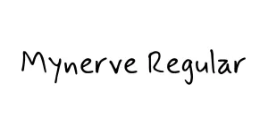 Mynerve Regular Font