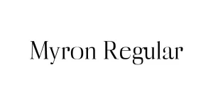 Myron Regular Font