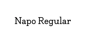 Napo Regular Font