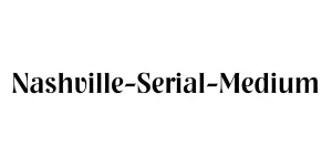 Nashville-Serial-Medium Font