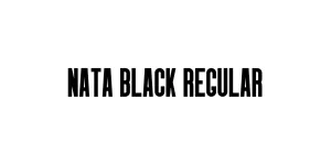 Nata Black Regular Font