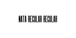 Nata Regular Regular Font