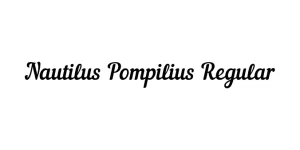 Nautilus Pompilius Regular Font