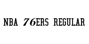 NBA 76ers Regular Font