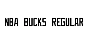 NBA Bucks Regular Font