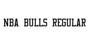 NBA Bulls Regular Font