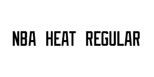 NBA Heat Regular Font