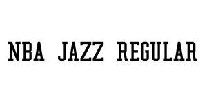 NBA Jazz Regular Font