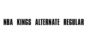 NBA Kings Alternate Regular Font