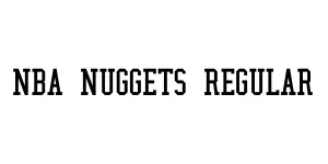 NBA Nuggets Regular Font