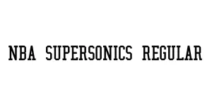 NBA SuperSonics Regular Font