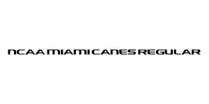 NCAA Miami Canes Regular Font