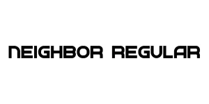 Neighbor Regular Font