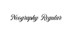 Neography Regular Font