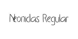 Neonidas Regular Font