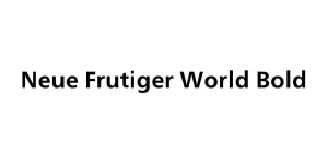 Neue Frutiger World Bold Font