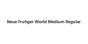 Neue Frutiger World Medium Regular Font