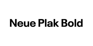 Neue Plak Bold Font