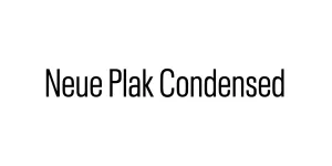 Neue Plak Condensed Font