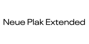 Neue Plak Extended Font