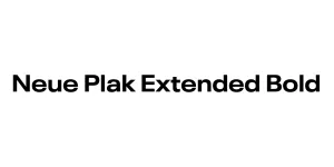 Neue Plak Extended Bold Font