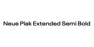 Neue Plak Extended Semi Bold Font