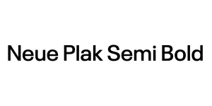 Neue Plak Semi Bold Font