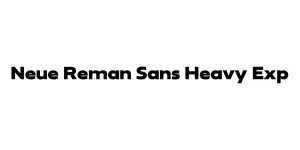 Neue Reman Sans Heavy Exp Font