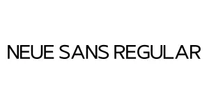 Neue Sans Regular Font