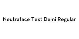Neutraface Text Demi Regular Font