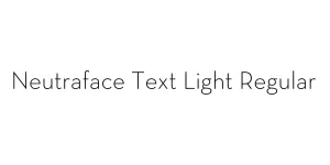 Neutraface Text Light Regular Font