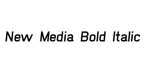 New Media Bold Italic Font