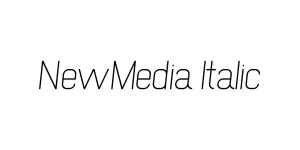 NewMedia Italic Font