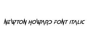 Newton Howard Font Italic Font