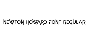 Newton Howard Font Regular Font