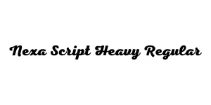 Nexa Script Heavy Regular Font