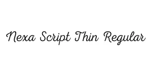 Nexa Script Thin Regular Font