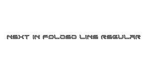 Next In Folded Line Regular Font