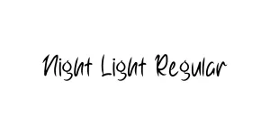 Night Light Regular Font