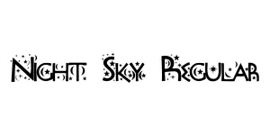Night Sky Regular Font