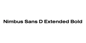 Nimbus Sans D Extended Bold Font