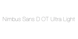 Nimbus Sans D OT Ultra Light Font