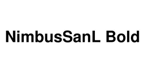NimbusSanL Bold Font