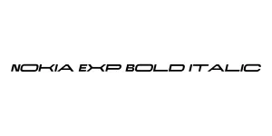 Nokia Exp Bold Italic Font