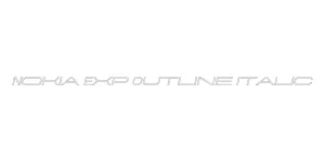 Nokia Exp Outline Italic Font