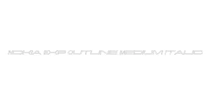 Nokia Exp Outline Medium Italic Font