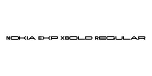Nokia Exp XBold Regular Font