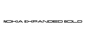 Nokia Expanded Bold Font
